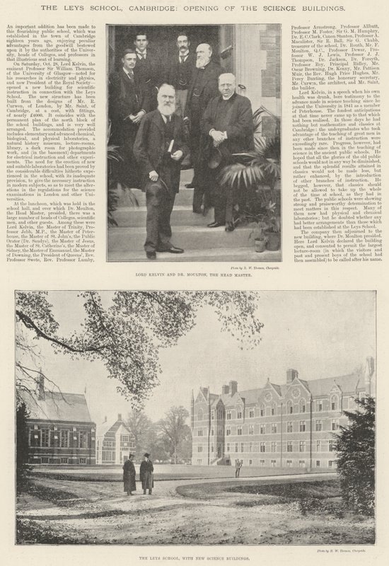 La Escuela Leys, Cambridge, inauguración de los edificios de ciencias de English Photographer