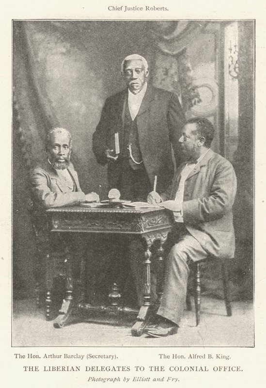 Los Delegados Liberianos en la Oficina Colonial de English Photographer