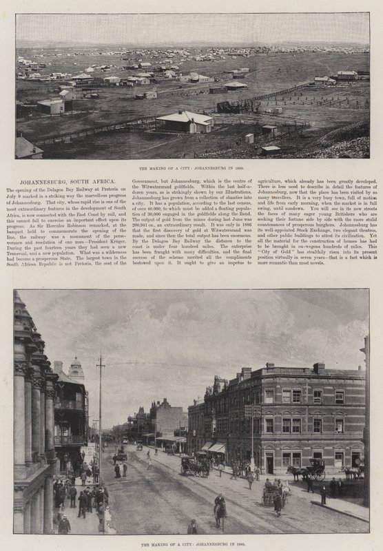 La Creación de una Ciudad, Johannesburgo, Sudáfrica de English Photographer