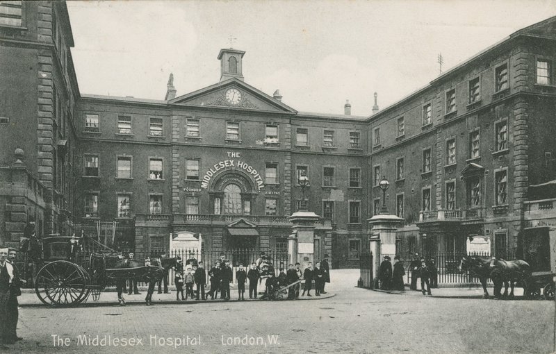 El Hospital Middlesex, Londres, 1910 de English Photographer