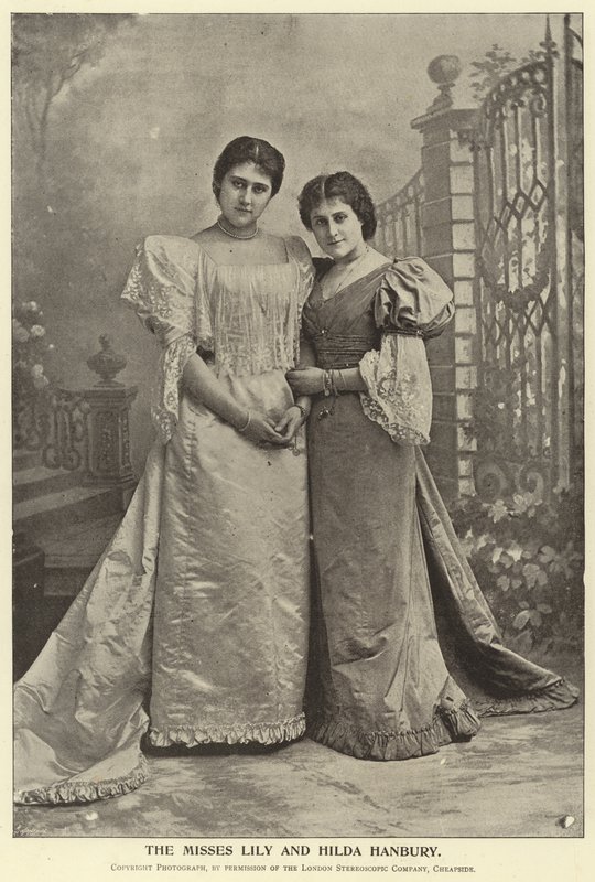 Las Señoritas Lily y Hilda Hanbury de English Photographer