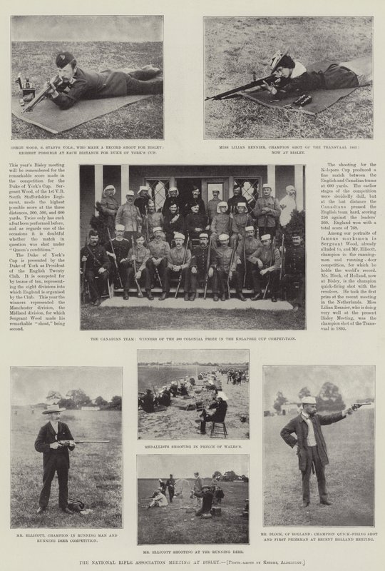 La Reunión de la Asociación Nacional de Rifles en Bisley de English Photographer