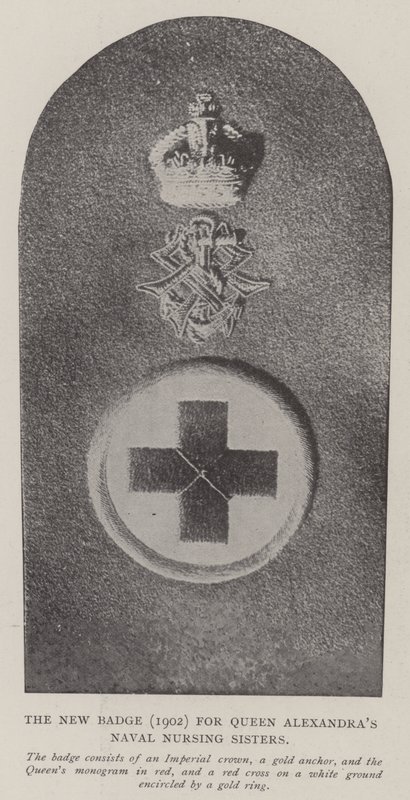 La nueva insignia (1902) para las Hermanas de Enfermería Naval de la Reina Alexandra de English Photographer