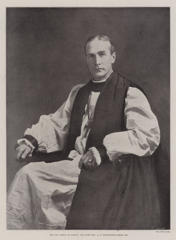 El Nuevo Obispo de Londres, el Reverendo A F Winnington-Ingram, DD de English Photographer