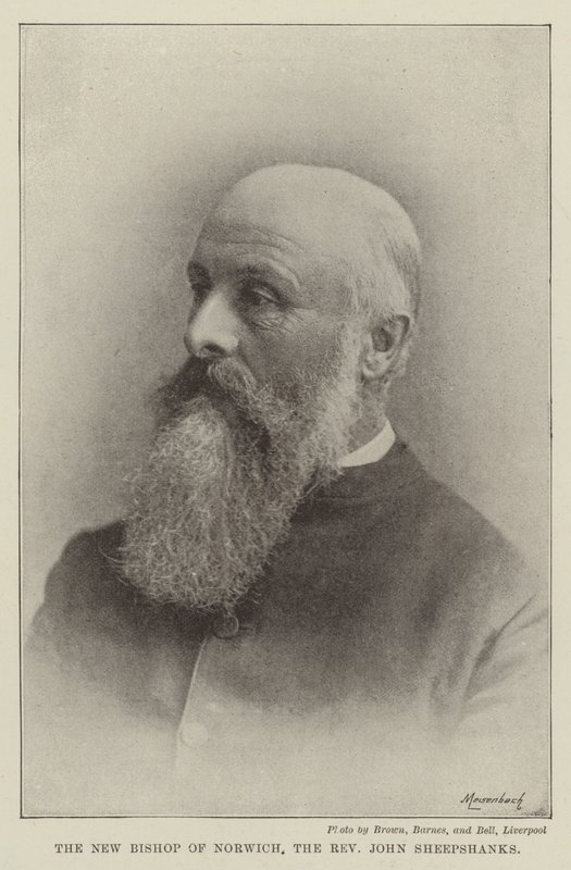 El nuevo obispo de Norwich, el reverendo John Sheepshanks de English Photographer