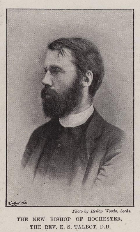 El Nuevo Obispo de Rochester, el Reverendo E S Talbot, DD de English Photographer