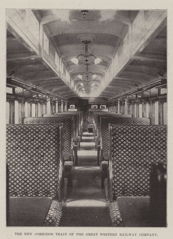 El nuevo tren corredor de la Great Western Railway Company de English Photographer