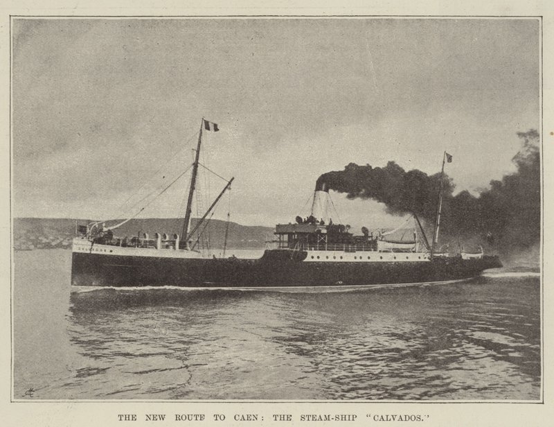 La nueva ruta a Caen, el barco de vapor Calvados de English Photographer