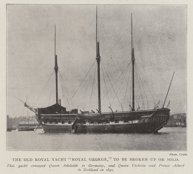 El antiguo yate real Royal George, para ser desmantelado o vendido de English Photographer