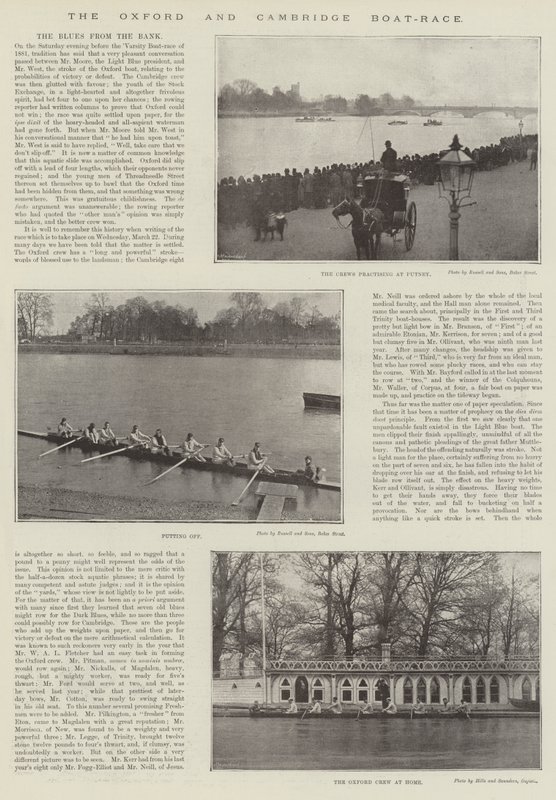 La regata de Oxford y Cambridge de English Photographer