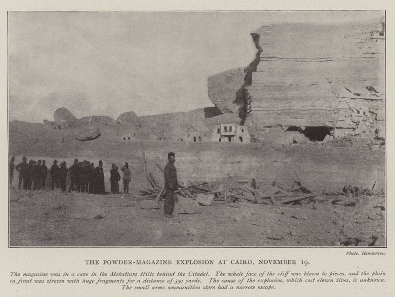 La explosión del polvorín en El Cairo, 19 de noviembre de English Photographer