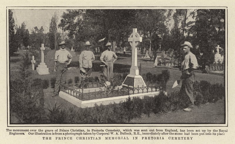 El monumento del Príncipe Christian en el cementerio de Pretoria de English Photographer