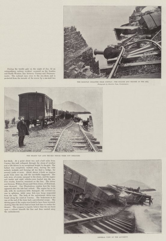El desastre ferroviario cerca de Conway de English Photographer