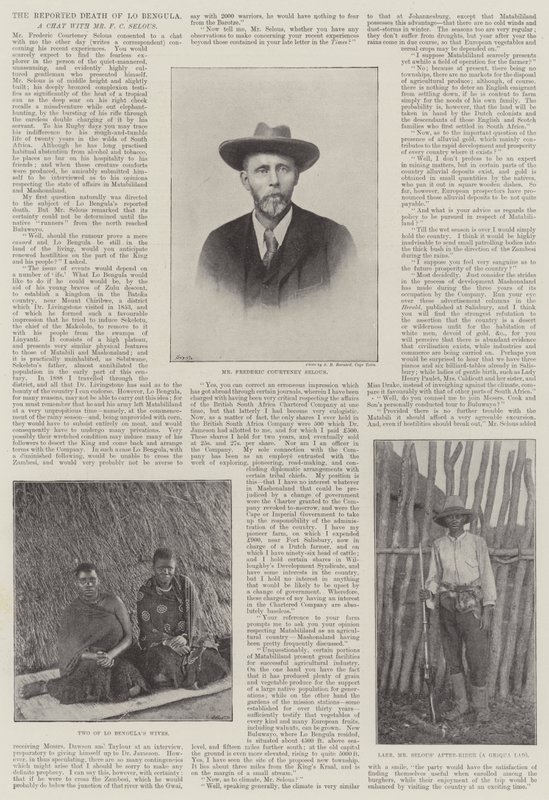 La muerte reportada de Lo Bengula de English Photographer