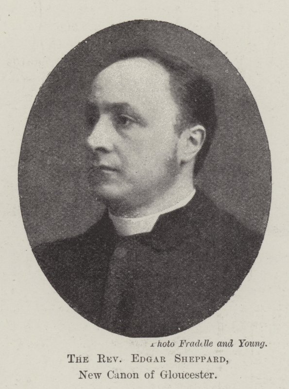 El Reverendo Edgar Sheppard, Nuevo Canónigo de Gloucester de English Photographer