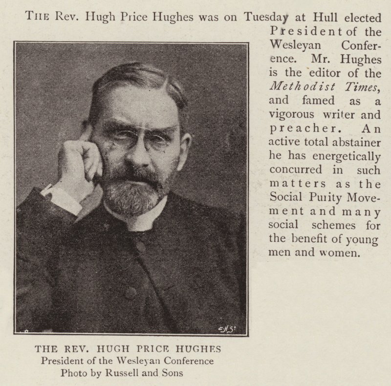 El Reverendo Hugh Price Hughes de English Photographer