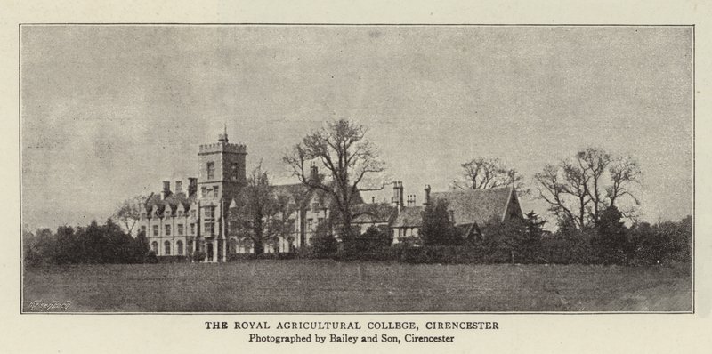 El Colegio Real de Agricultura, Cirencester de English Photographer