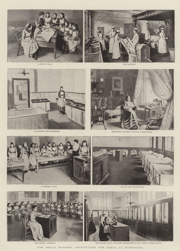 La Institución Masónica Real para Niñas en Battersea de English Photographer