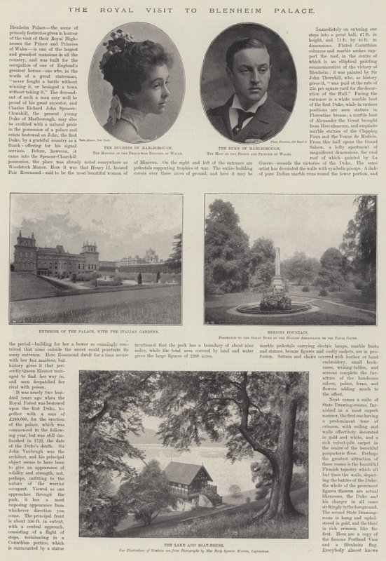 La Visita Real al Palacio de Blenheim, 28 de Noviembre de 1896 de English Photographer