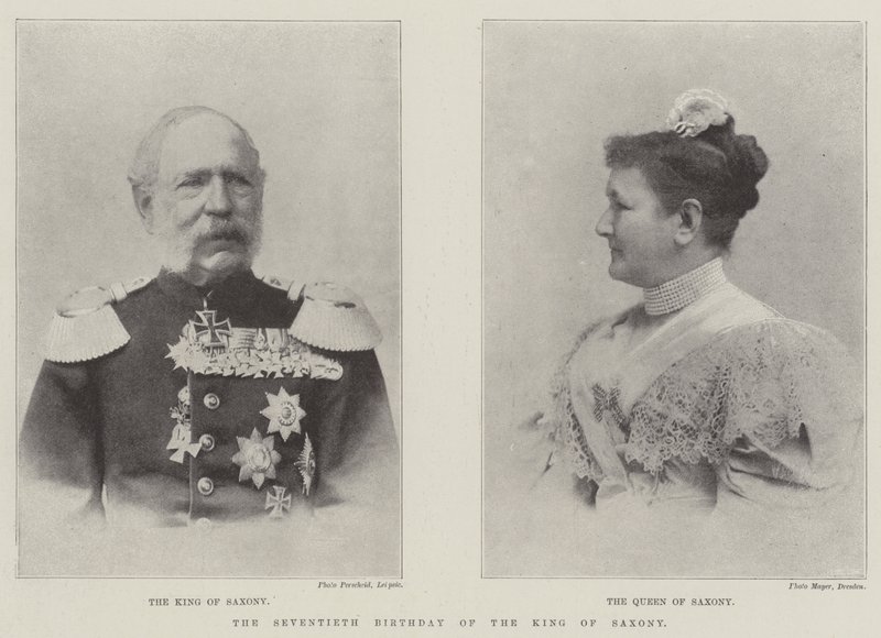 El Septuagésimo Cumpleaños del Rey de Sajonia de English Photographer