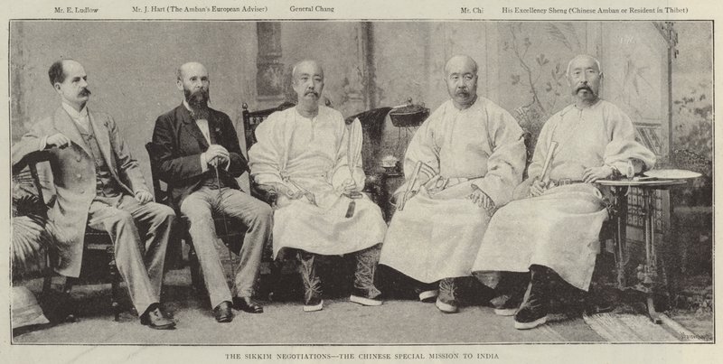 Las Negociaciones de Sikkim, la Misión Especial China a India de English Photographer