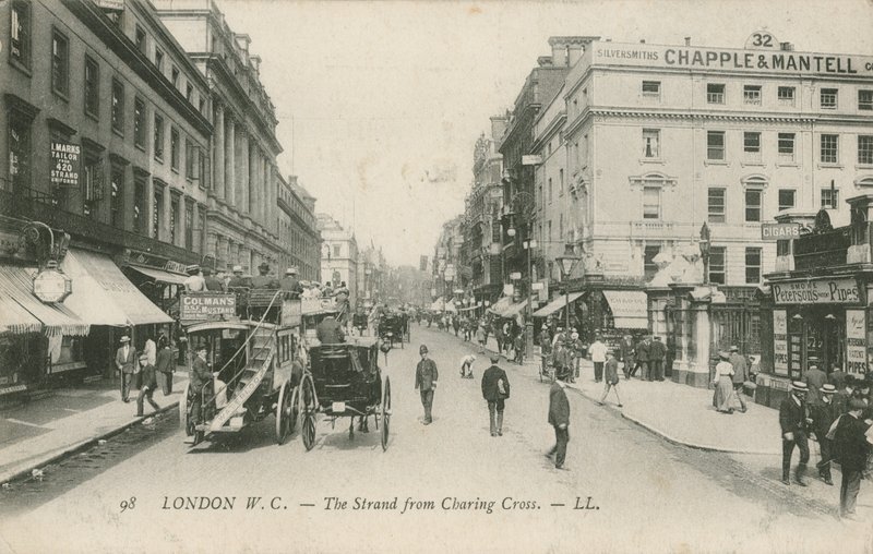 La Strand desde Charing Cross, Londres de English Photographer