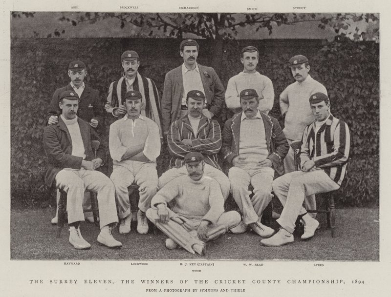 El Once de Surrey, los ganadores del Campeonato de Cricket del Condado, 1894 de English Photographer