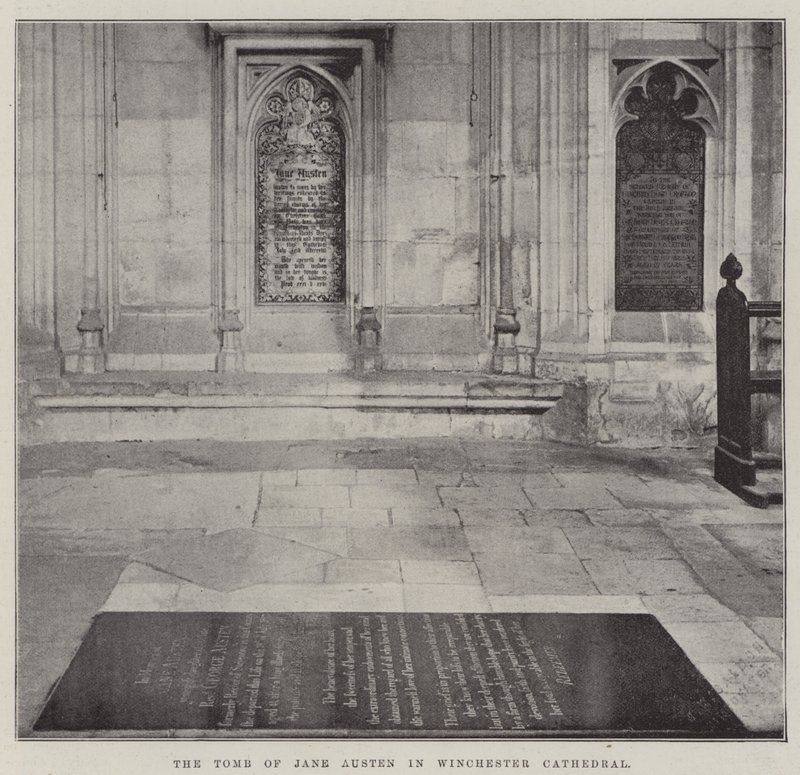 La tumba de Jane Austen en la Catedral de Winchester de English Photographer