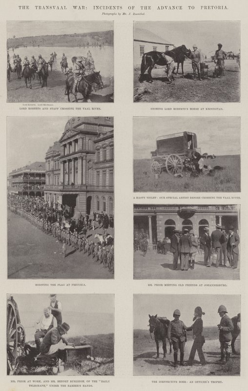La guerra de Transvaal, incidentes del avance a Pretoria de English Photographer