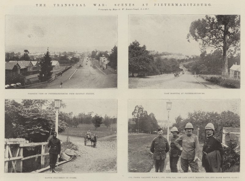 La guerra de Transvaal, escenas en Pietermaritzburg de English Photographer