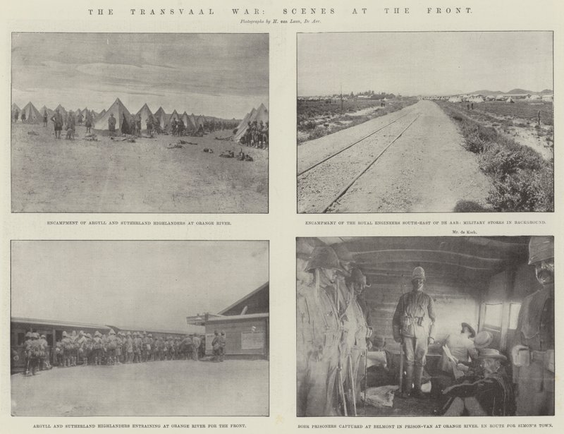 La guerra de Transvaal, escenas en el frente de English Photographer