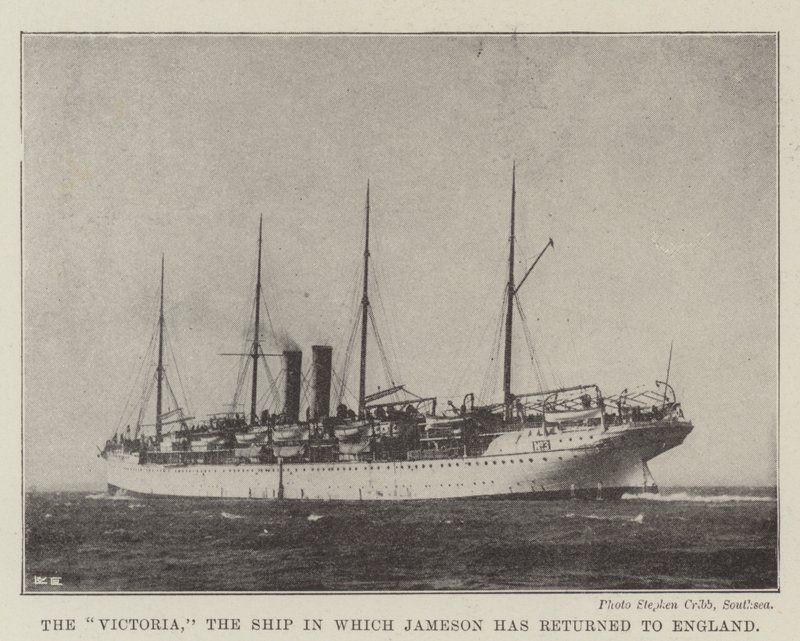 El Victoria, el Barco en el que Jameson ha regresado a Inglaterra de English Photographer