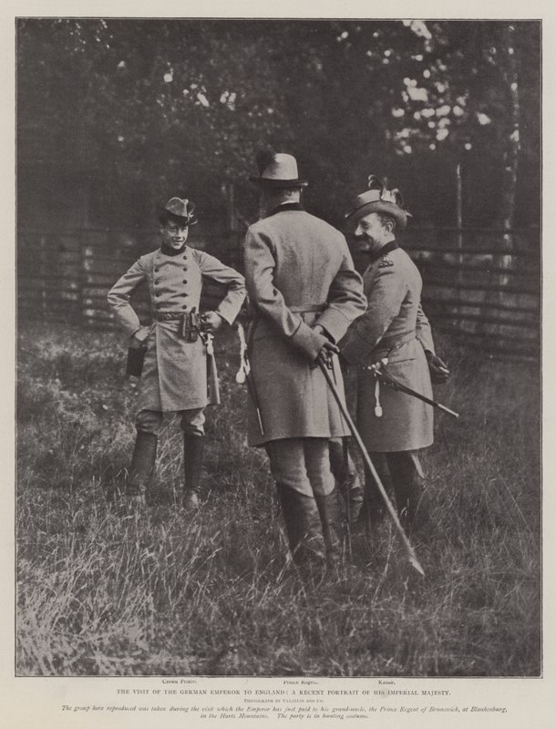 La visita del emperador alemán a Inglaterra, un retrato reciente de su majestad imperial de English Photographer