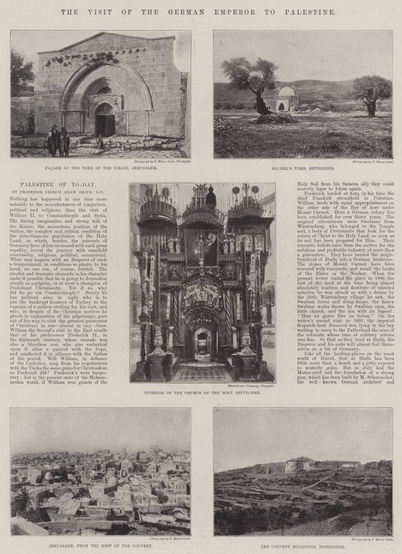 La visita del emperador alemán a Palestina de English Photographer