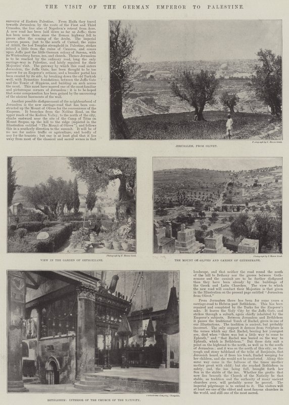 La visita del emperador alemán a Palestina de English Photographer
