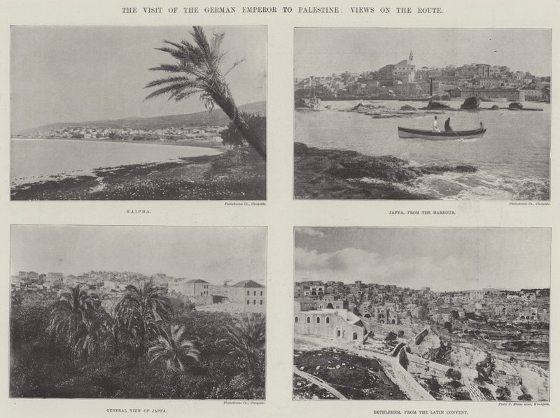 La visita del emperador alemán a Palestina, vistas en la ruta de English Photographer