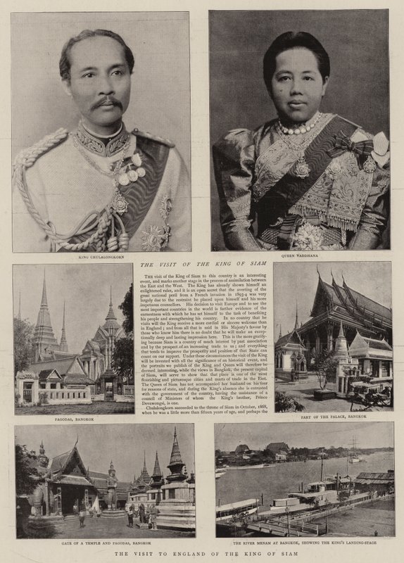 La Visita a Inglaterra del Rey de Siam de English Photographer