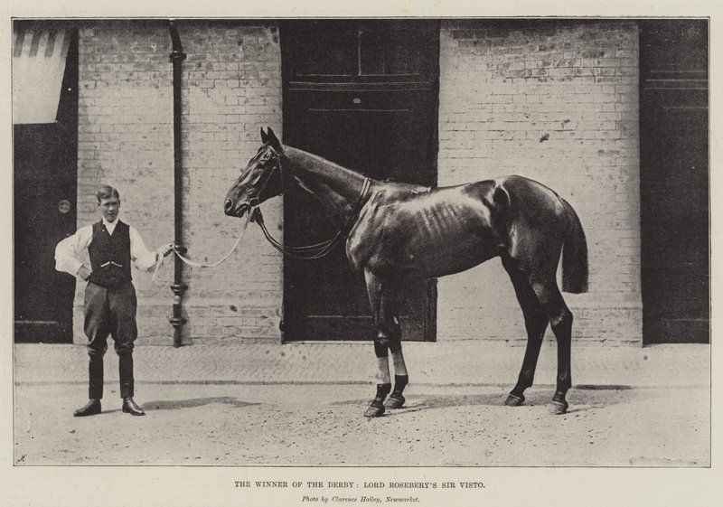 El ganador del Derby, Sir Visto de Lord Rosebery de English Photographer