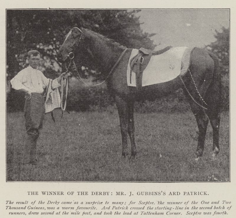 El ganador del Derby, el Ard Patrick de Mr. J Gubbins de English Photographer