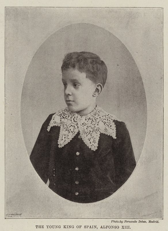 El joven rey de España, Alfonso XIII de English Photographer