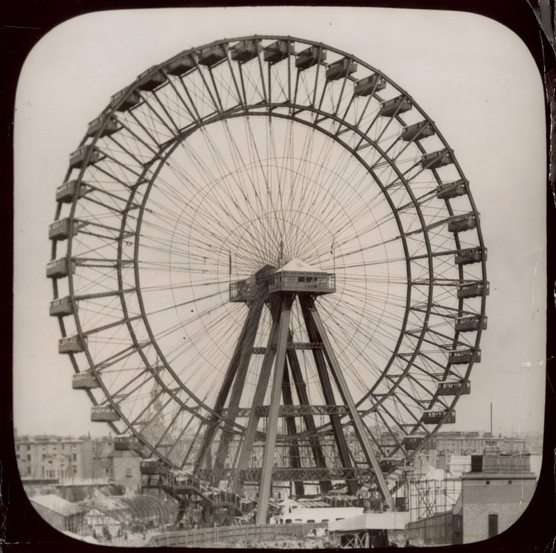 La gran rueda en Earls Court, Londres de English Photographer
