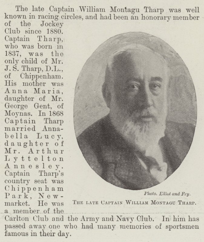 El difunto Capitán William Montagu Tharp de English Photographer