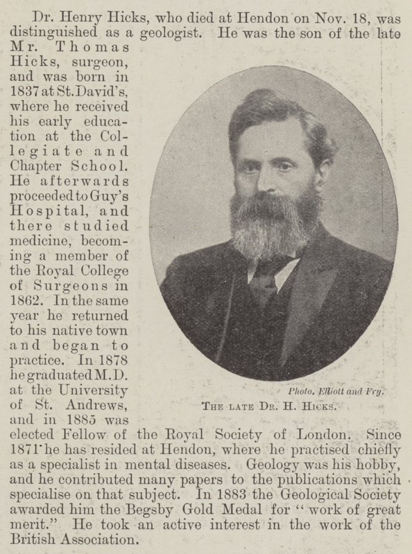 El difunto Dr. H Hicks de English Photographer