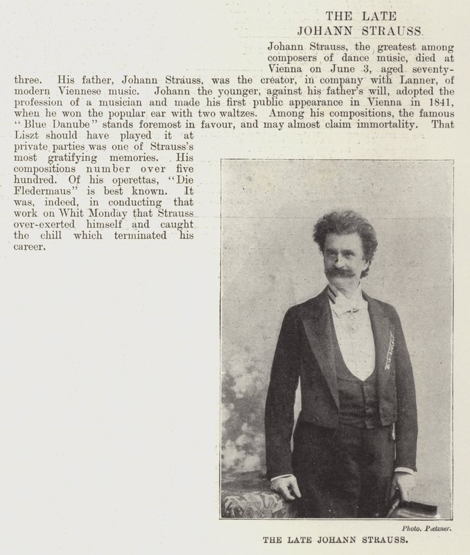 El difunto Johann Strauss de English Photographer