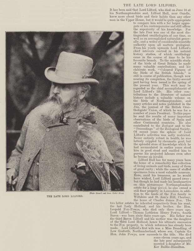 El Difunto Lord Lilford de English Photographer