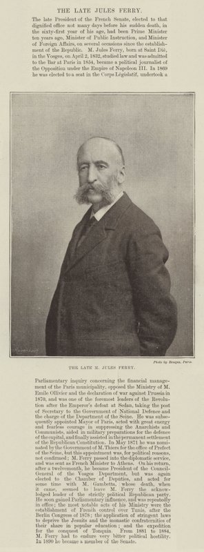 El difunto M Jules Ferry de English Photographer