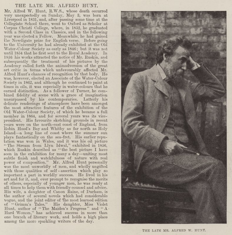 El Difunto Sr. Alfred W Hunt de English Photographer