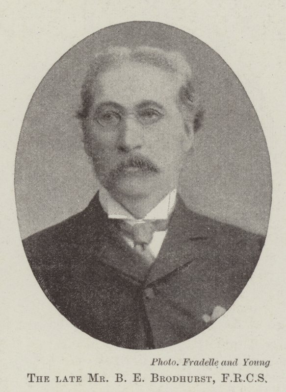 El difunto Sr. B E Brodhurst, FRCS de English Photographer