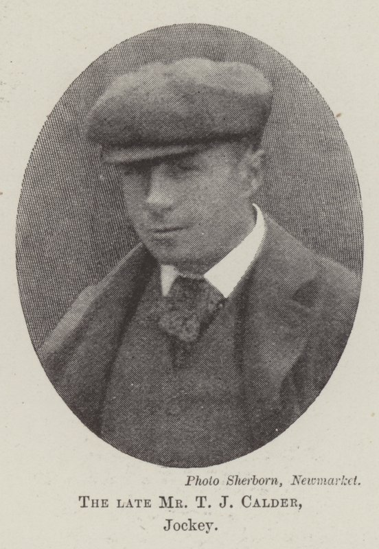 El difunto Sr. T J Calder, Jinete de English Photographer