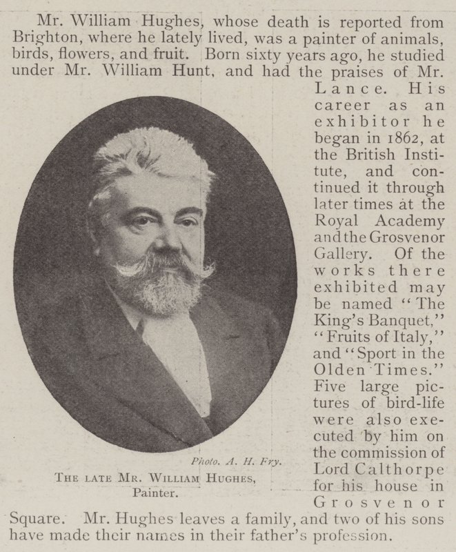 El Difunto Sr. William Hughes, Pintor de English Photographer